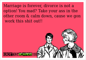 divorce is not an option
